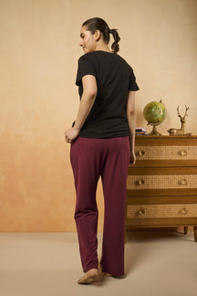 Basic Relaxed Pyjama - Wine
