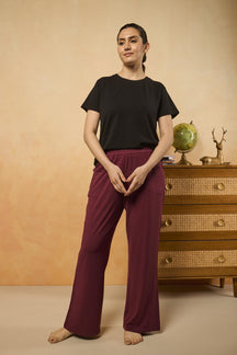 Basic Relaxed Pyjama - Wine