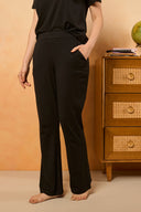 Basic Flared Pants - Black