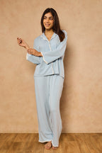 Anna Ocean Waves PJ Set - Sky Blue