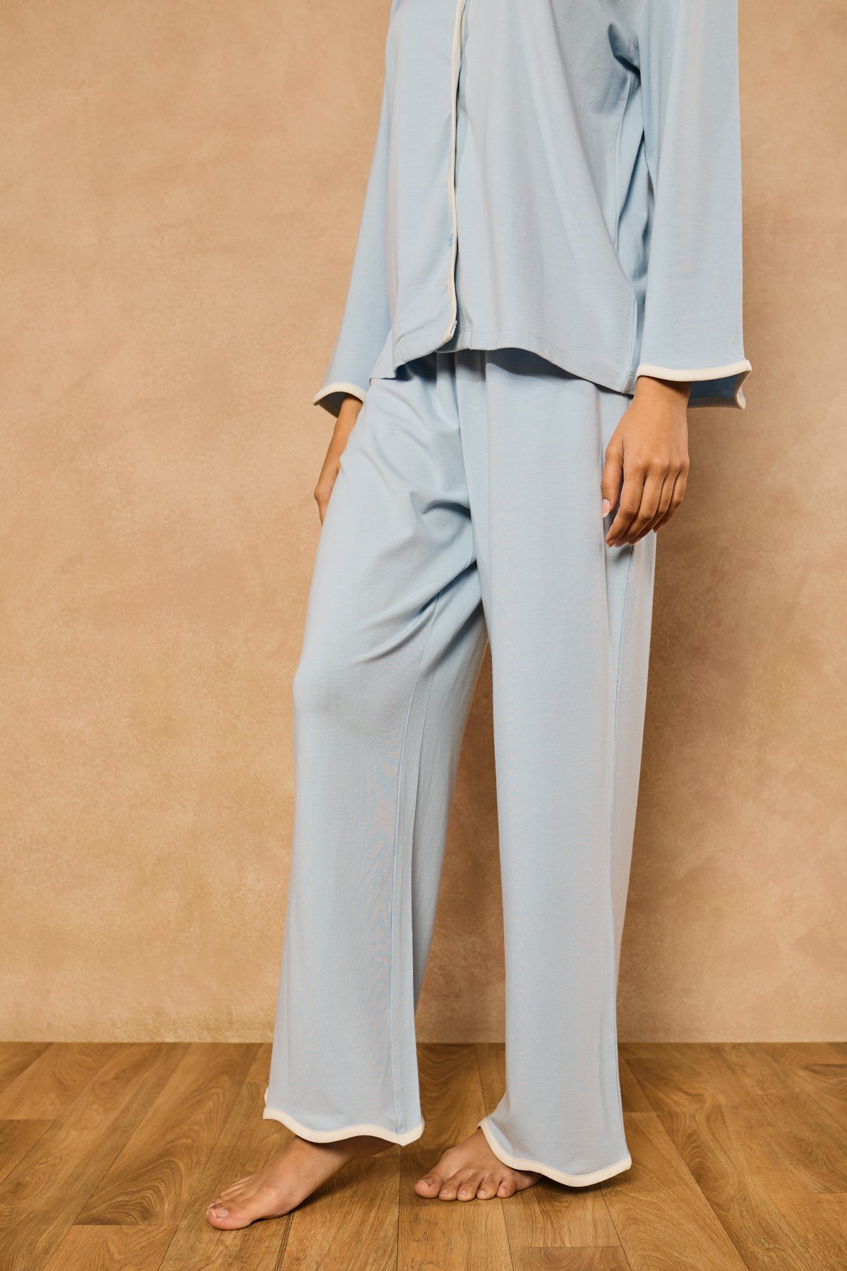 Anna Ocean Waves PJ Set - Sky Blue