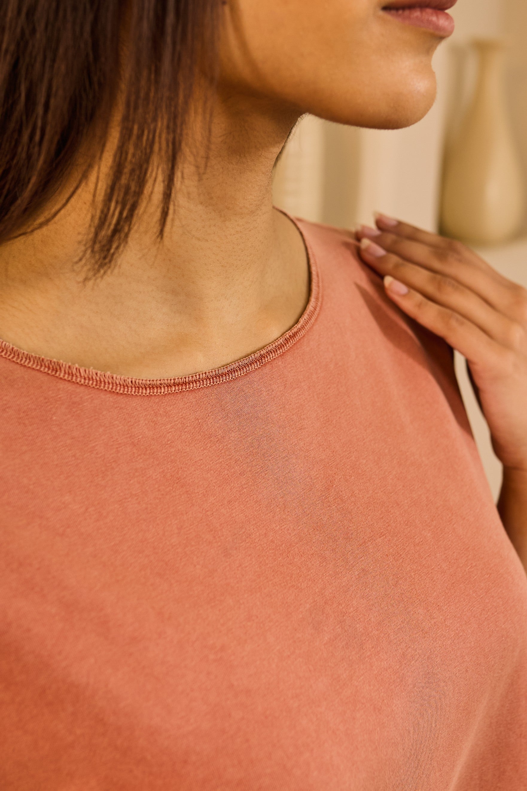 Ethel Outer Stitch Lounge Set - Rust