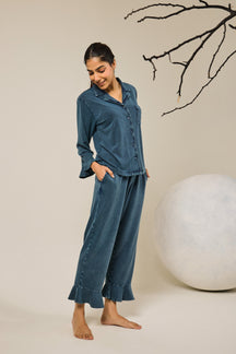 Fiona Full of Frills PJ Set - Teal