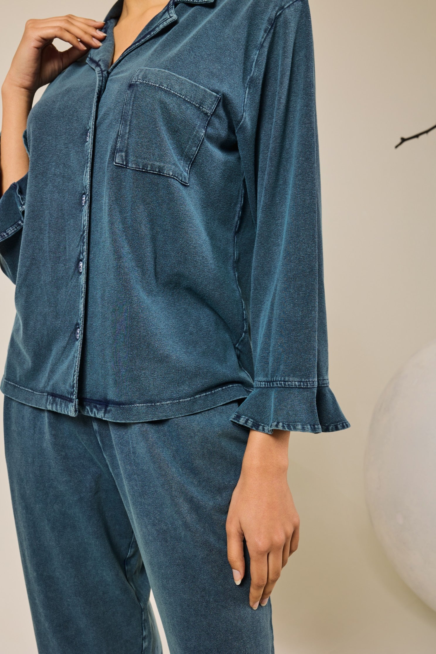 Fiona Full of Frills PJ Set - Teal