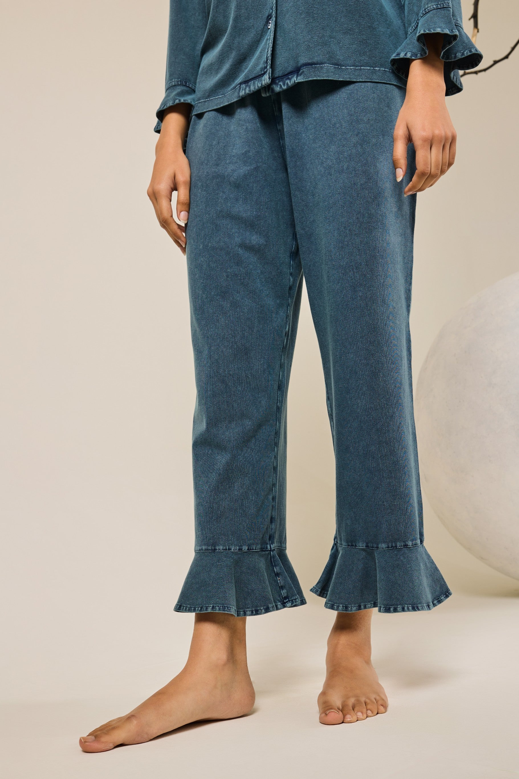 Fiona Full of Frills PJ Set - Teal