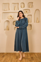 Nora Relaxed Fit Nightdress - Denim Blue