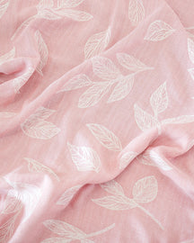 Botanica Jacquard Bamboo Bath Towel | Blossom Pink