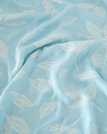 Botanica Jacquard Bamboo Bath Towel | Sky Blue