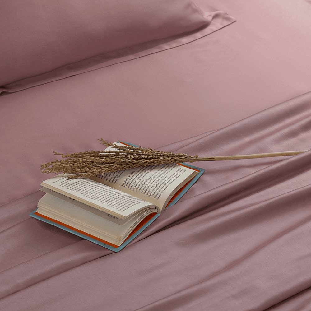 Blush bamboo bedsheet set