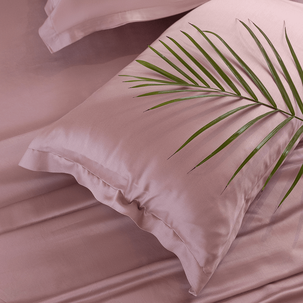 Blush bamboo bedsheet set