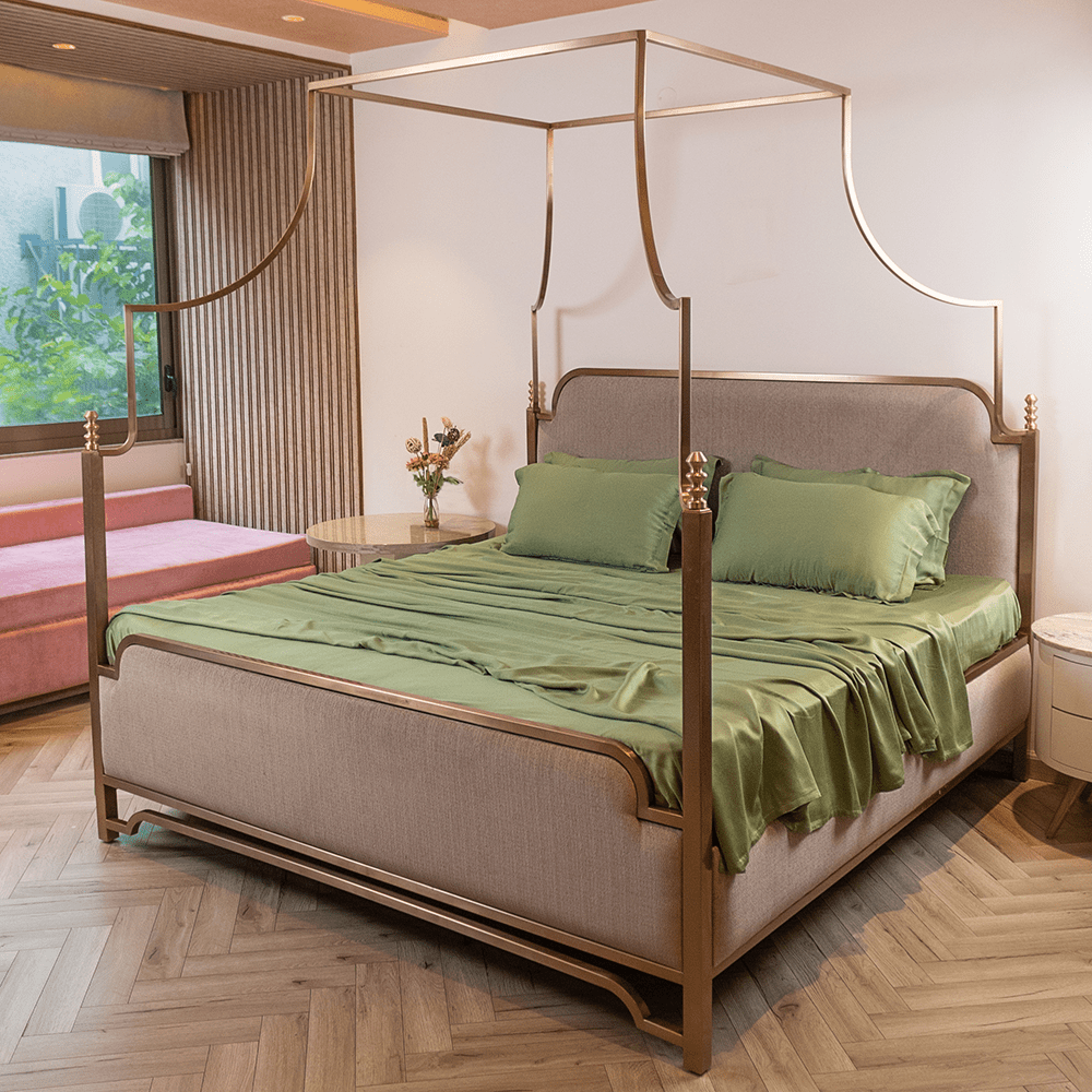 Green bamboo bedsheet set