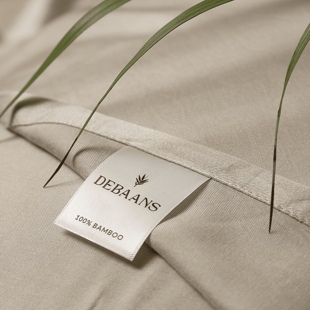 Greige bamboo bedsheet set