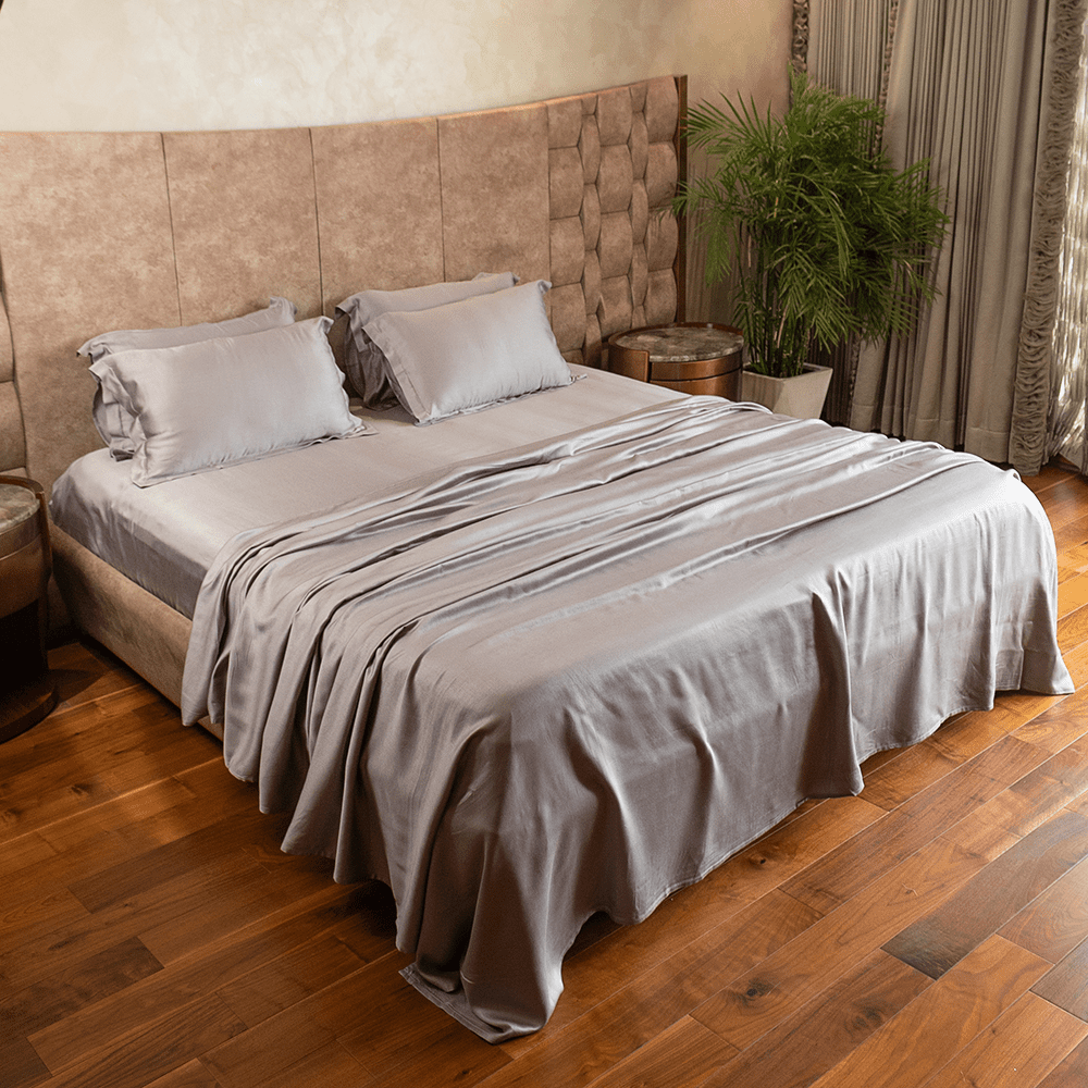 Grey bamboo bedsheet set