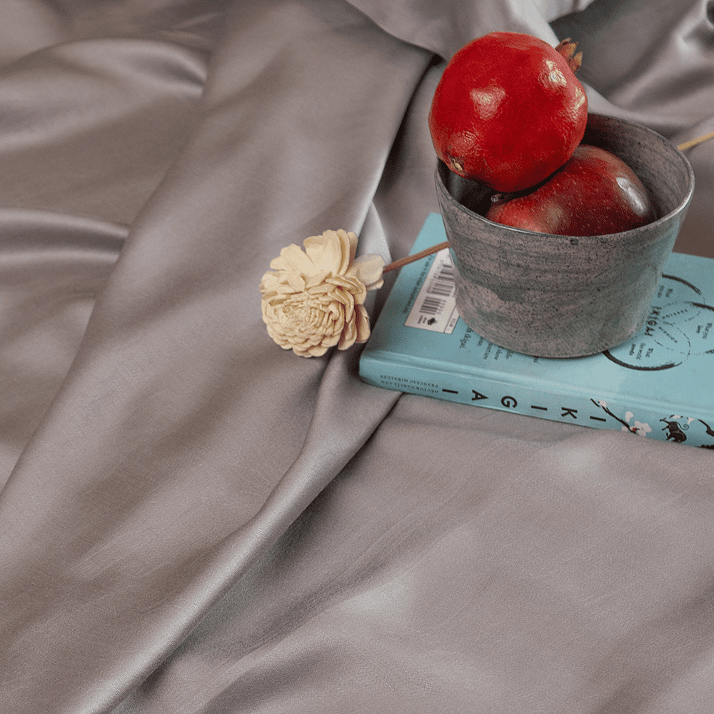 Grey bamboo bedsheet set
