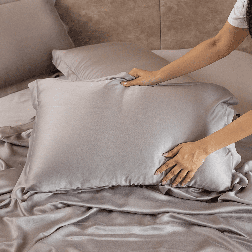 Grey bamboo bedsheet set