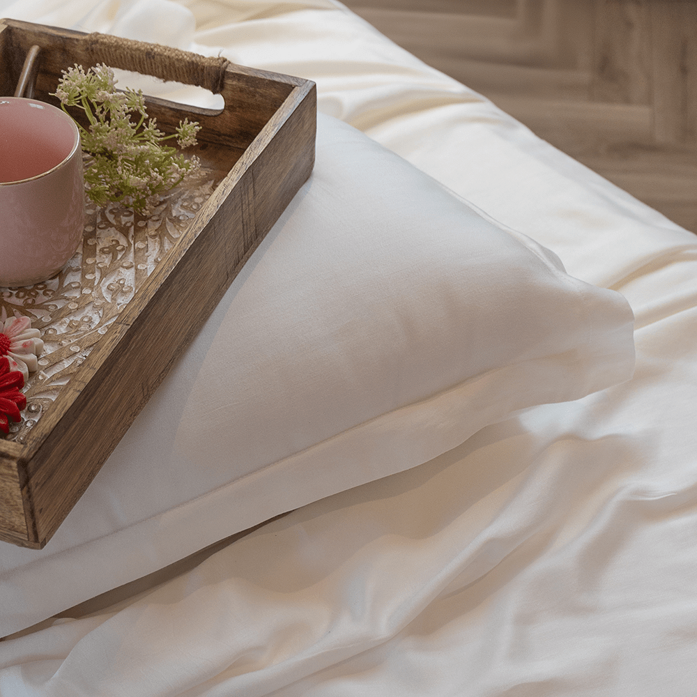 Ivory bamboo bedsheet set Debaans 