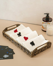 Card party special‚ Hand towel set of 4