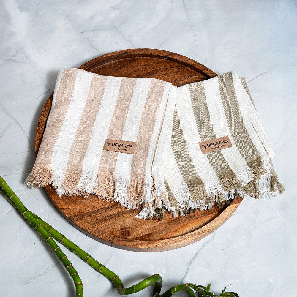 Set of 2 Bamboo Bath Towels