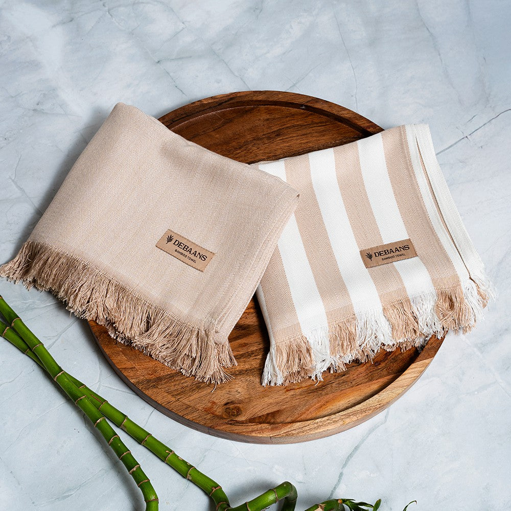 Set of 2 Bamboo Bath Towels