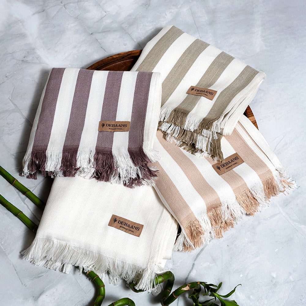 Set of 4 Bamboo Bath Towels