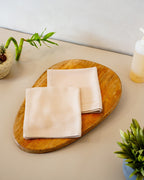 Set of 2 Bamboo Face Towels | Beige