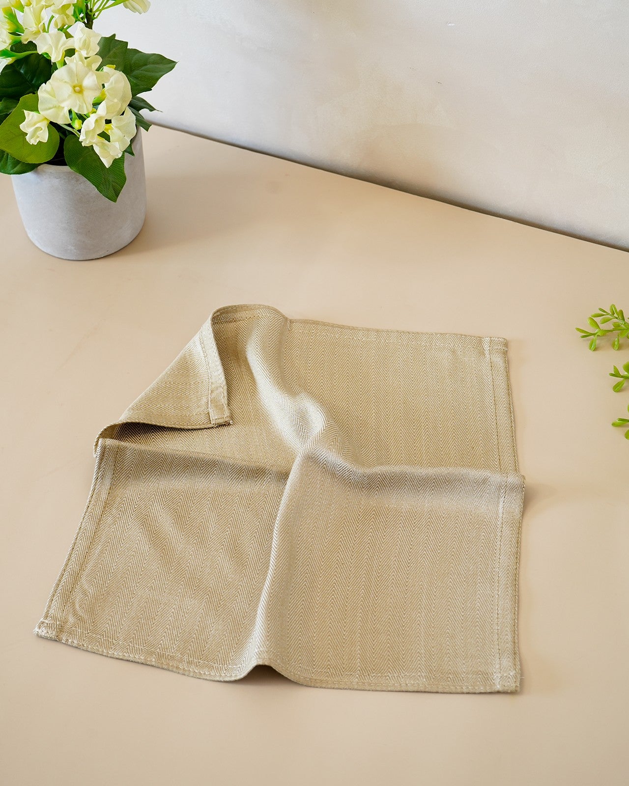 Set of 4 Bamboo Face Towels | Olive