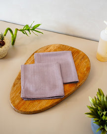 Set of 2 Bamboo Face Towels | Plum