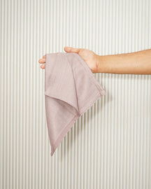 Set of 2 Bamboo Face Towels | Plum