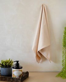Set of 2 Bamboo Hand Towels | Beige