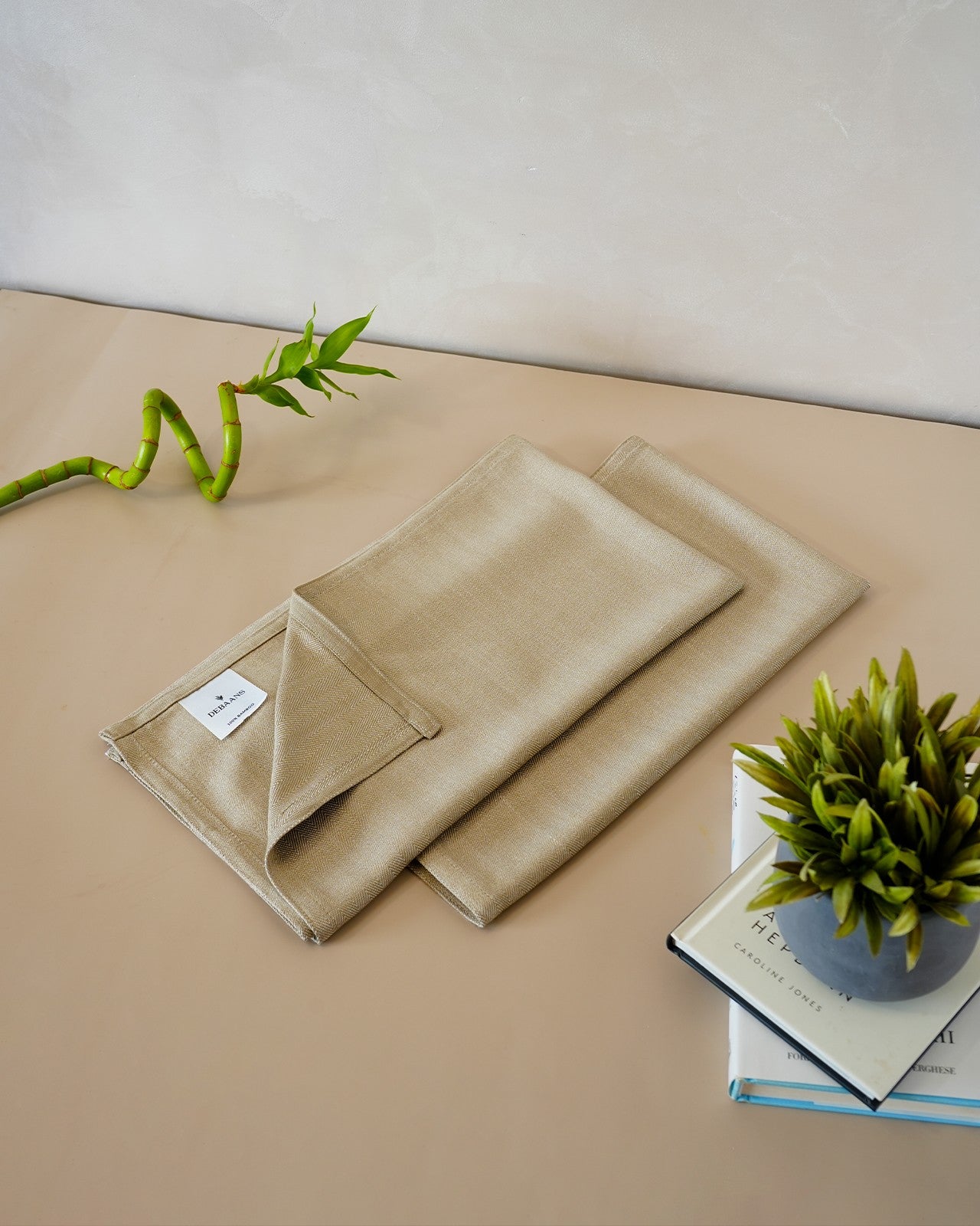 Set of 2 Bamboo Hand Towels | Olive