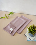 Set of 2 Bamboo Hand Towels | Plum
