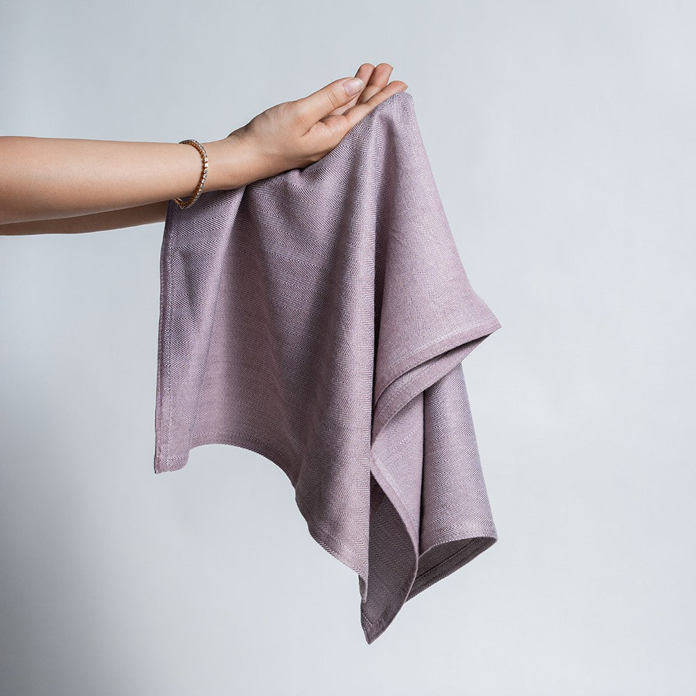 Set of 2 Bamboo Hand Towels | Plum