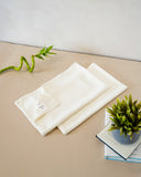 Set of 2 Bamboo Hand Towels | White