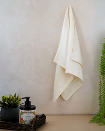 Set of 2 Bamboo Hand Towels | White