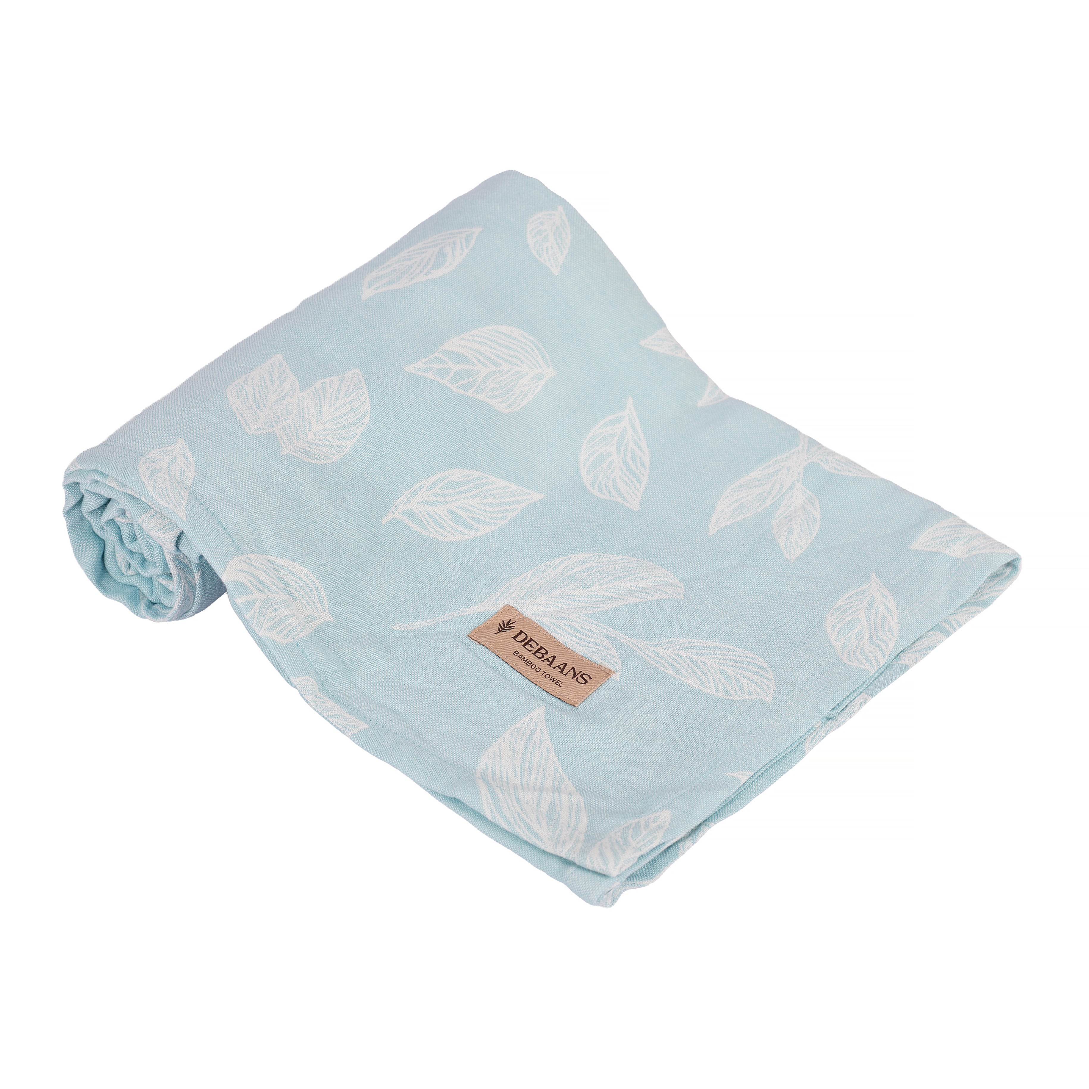 Botanica Jacquard Bamboo Bath Towel | Sky Blue