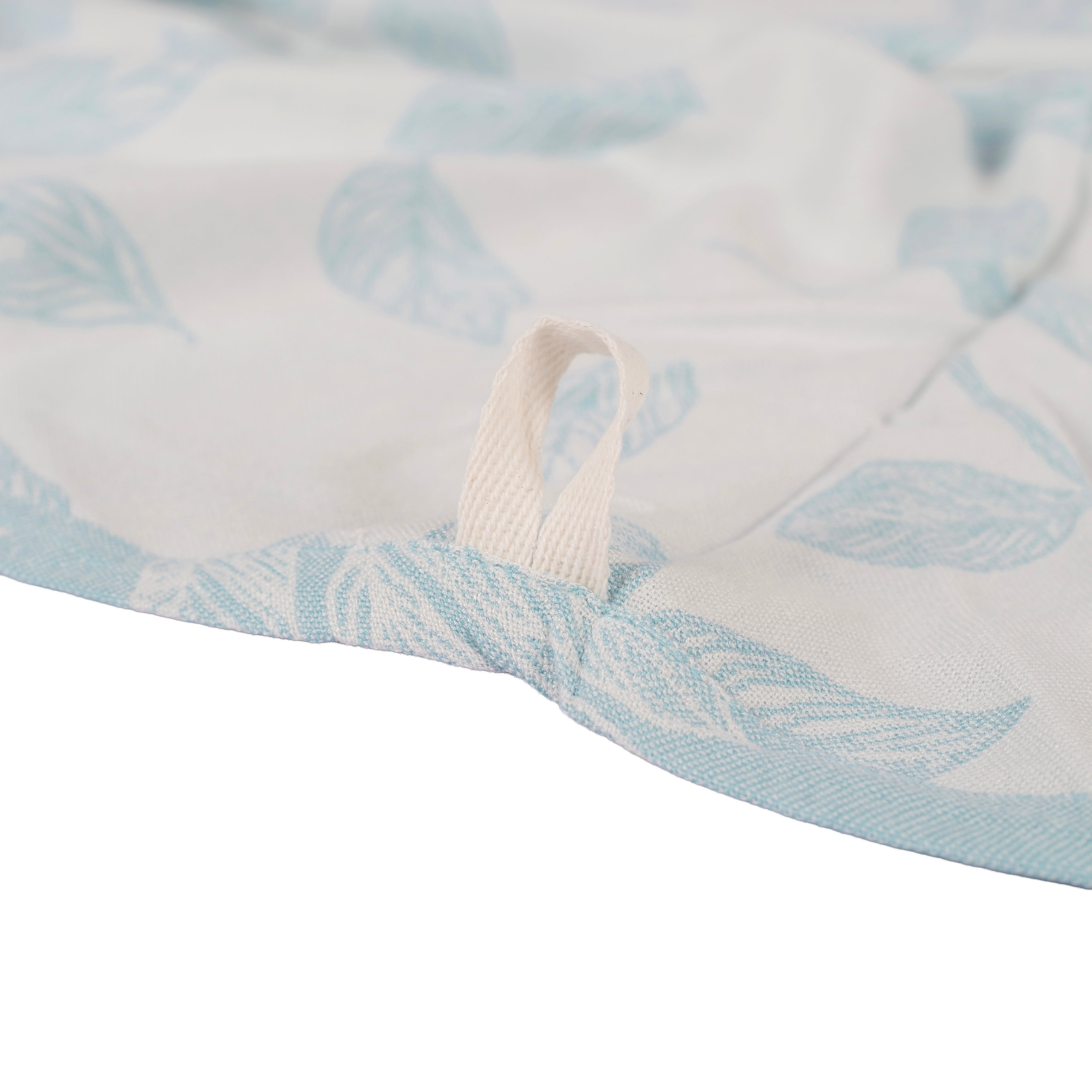 Botanica Jacquard Bamboo Bath Towel | Sky Blue