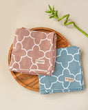 Set of 2 Jacquard Bamboo Bath Towels