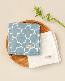 Gift Set of 2 Jacquard Bamboo Bath Towels