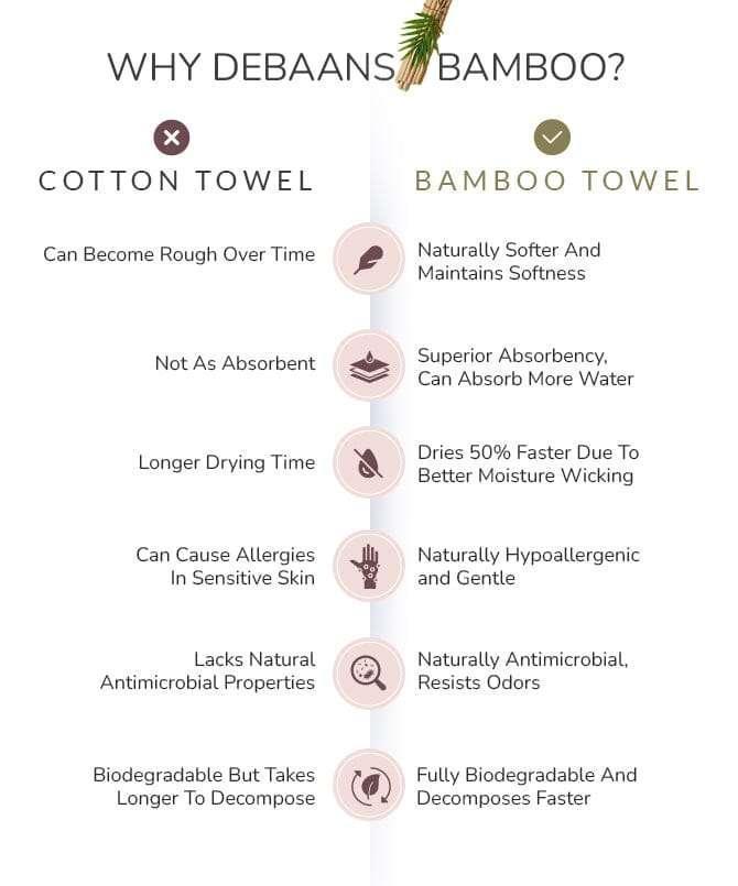 Pink bamboo bath towel Debaans 