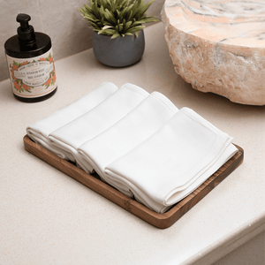 Set of 4 Hand Towels‚ White