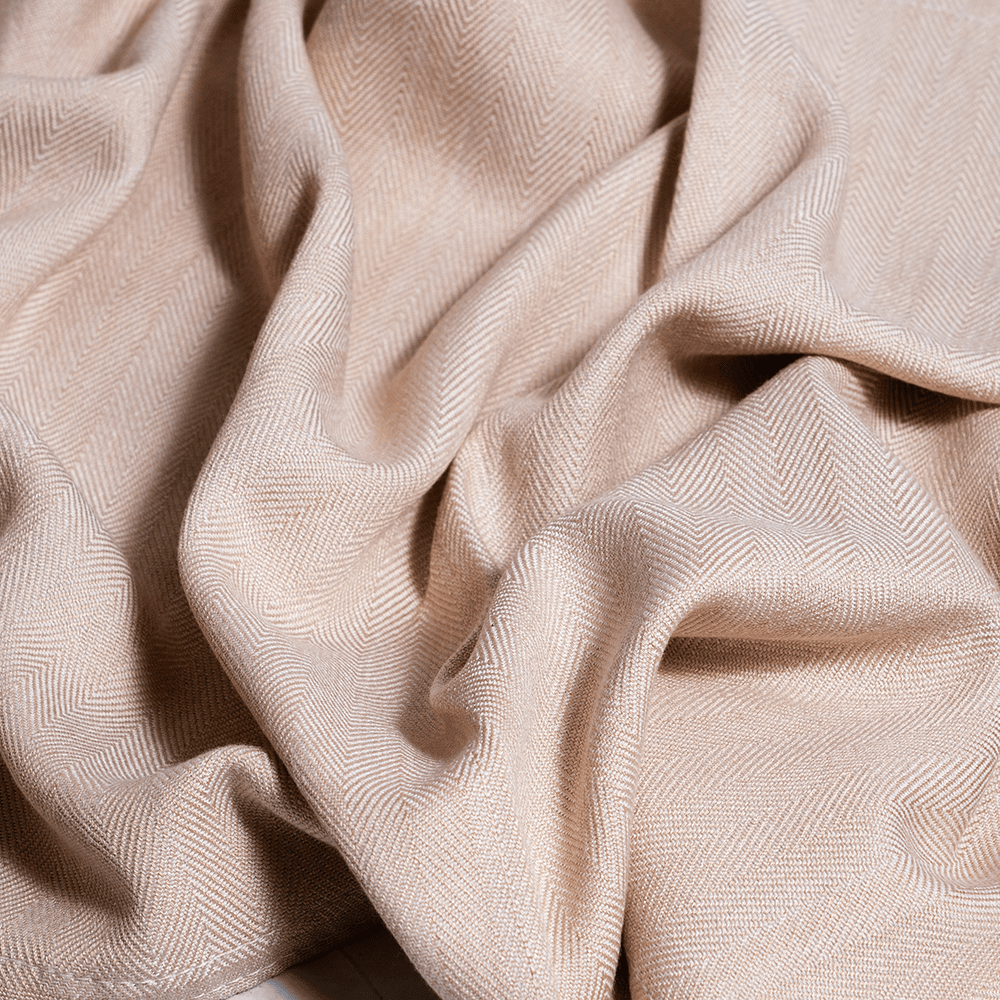 Beige Bamboo Set of 2 Hand Towels + 1 Bath Towel