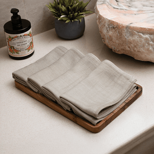 Set of 4 Hand Towels‚ Olive
