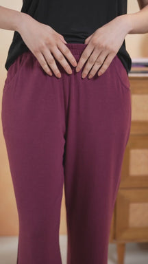 Basic Relaxed Pyjama - Wine