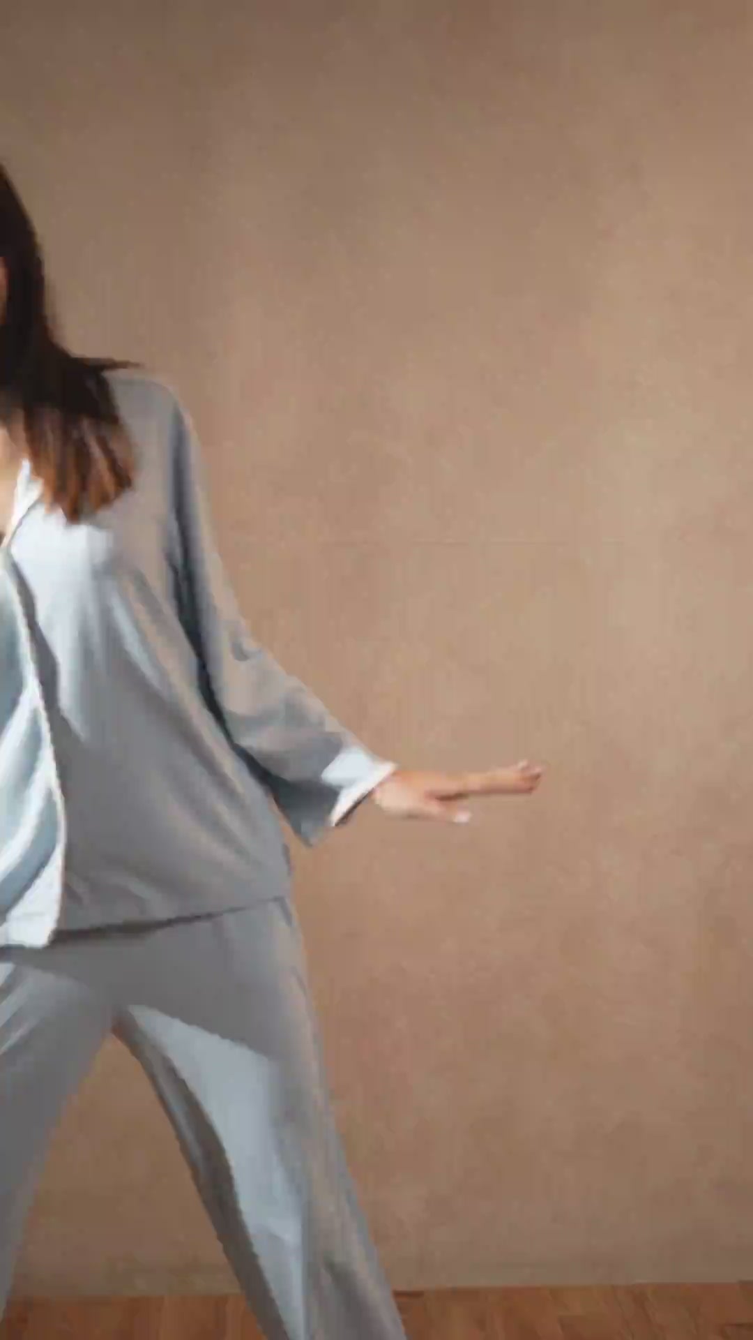 Anna Ocean Waves PJ Set - Sky Blue