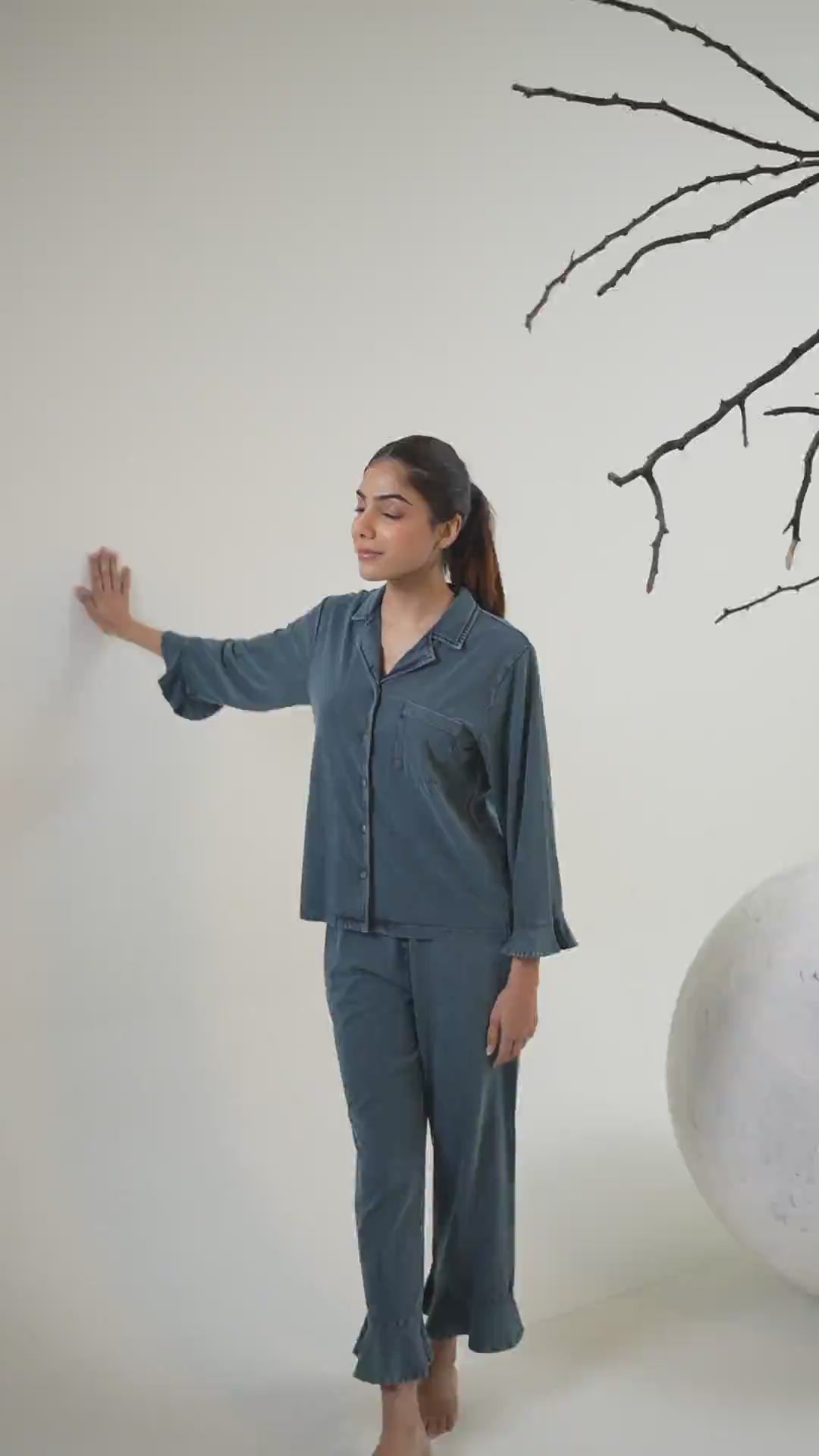 Fiona Full of Frills PJ Set - Teal