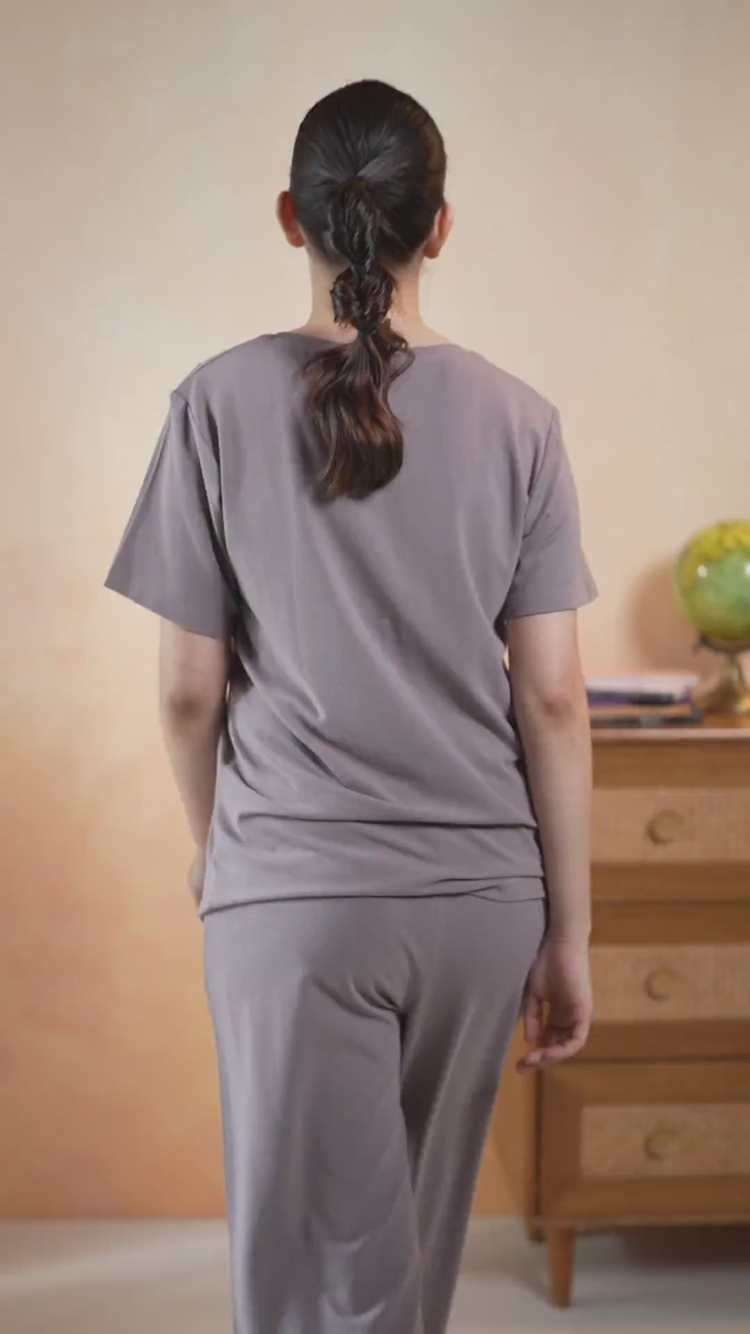 Zoe Lace Dreams PJ Set - Steel Gray