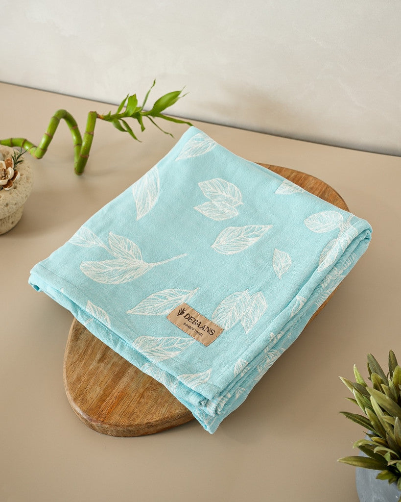 Set of 4 Jacquard Bamboo Bath Towels